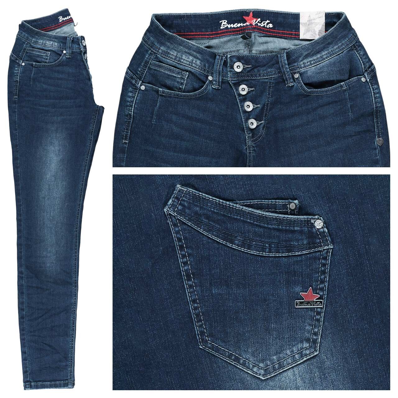 Buena Vista Malibu Stretch Denim Jeans denim wash