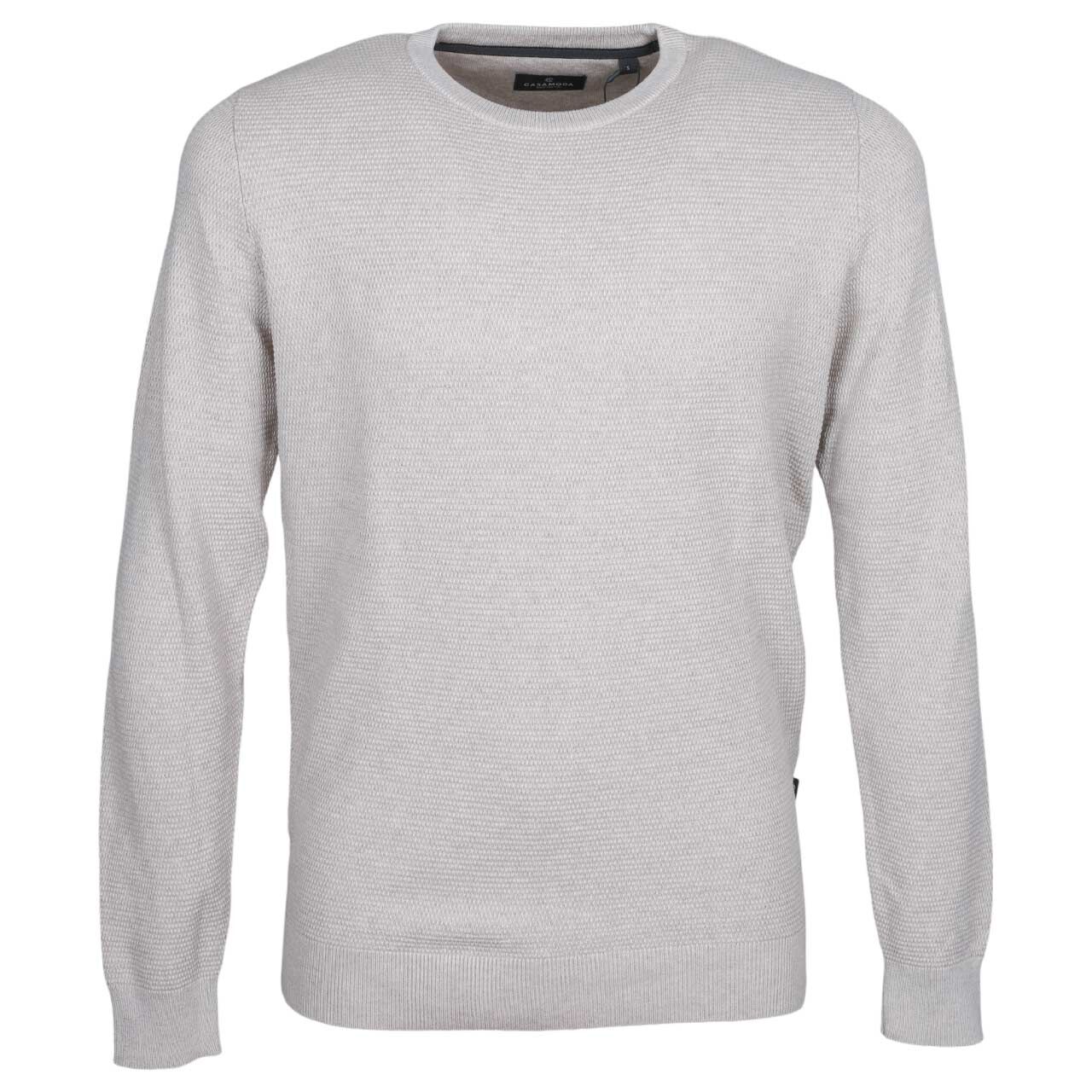 Casa Moda Herren Pullover O-Neck light grey