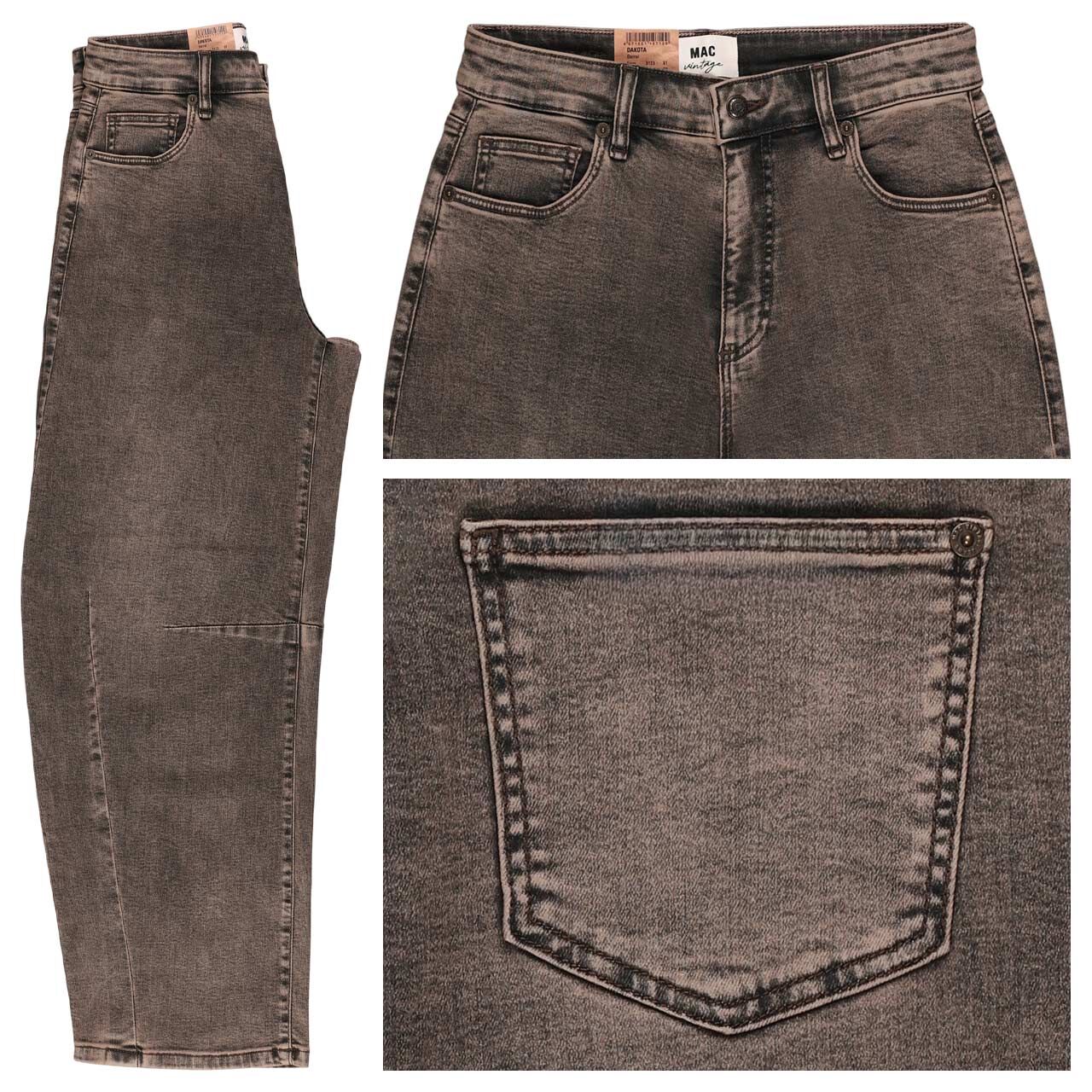 MAC Dakota Jeans brown crincle wash
