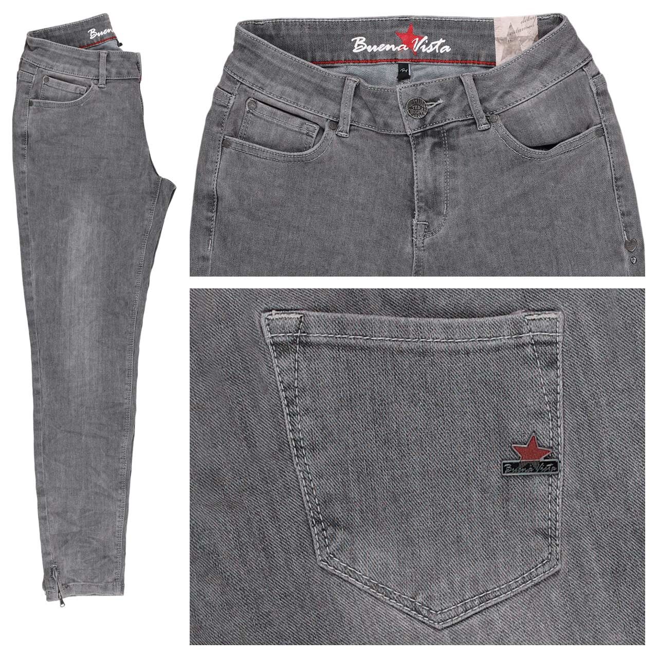 Buena Vista Italy V 7/8 Stretch Denim Jeans faded grey