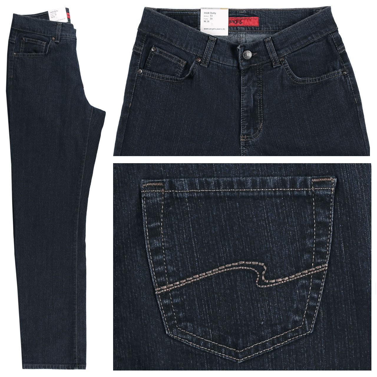 angels-jeans-dolly-darkdenim-30 Angels Jeans Dolly für Damen in Dunkelblau, FarbNr.: 30