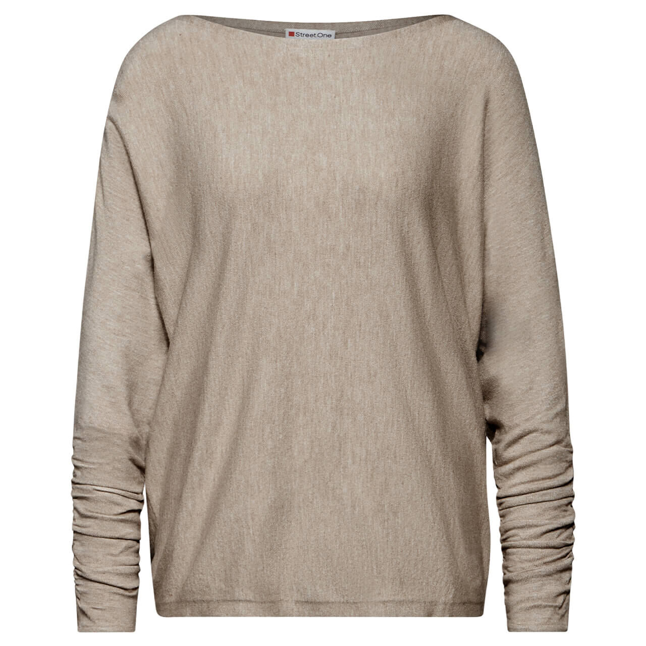 Street One Damen Pullover Dolman Sweater honey sand melange