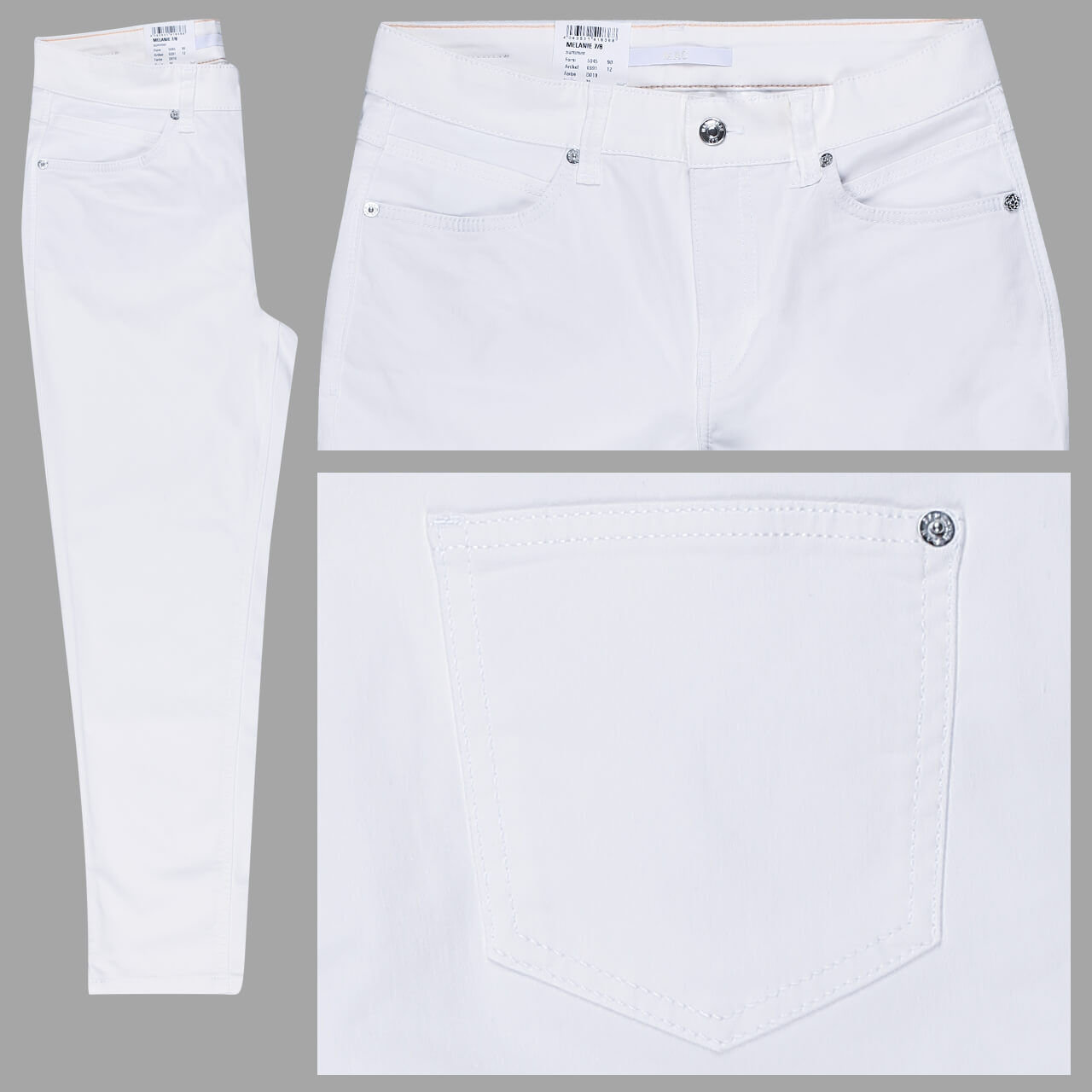 mac-jeans-melanie-7-8-summer-weiss-d010 MAC Jeans Melanie 7/8 für Damen in Weiß, FabrNr.: D010