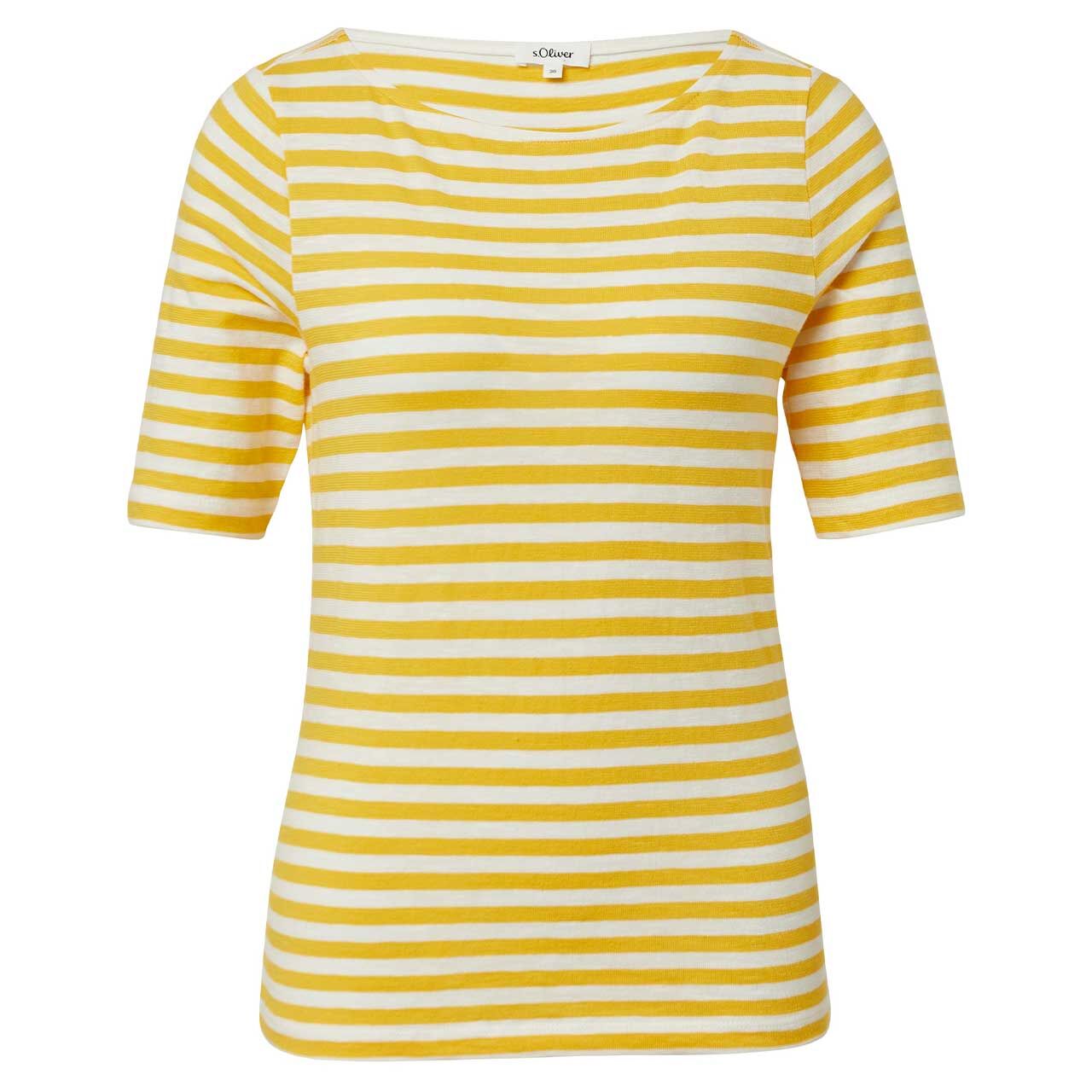 s.Oliver Damen T-Shirt sunny yellow stripes