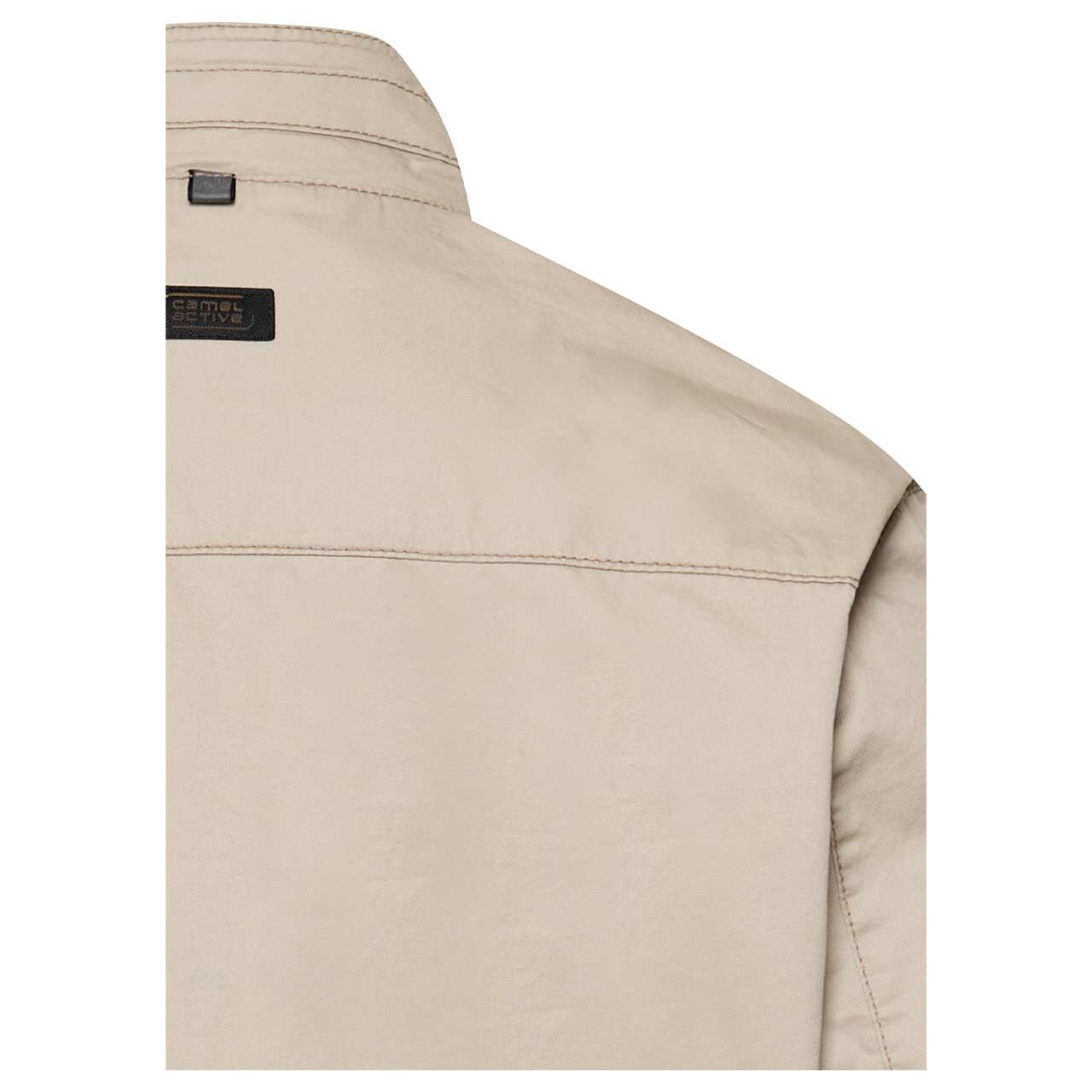 Herren Jacke Blouson von Camel active in Beige, detaillierte Rückansicht