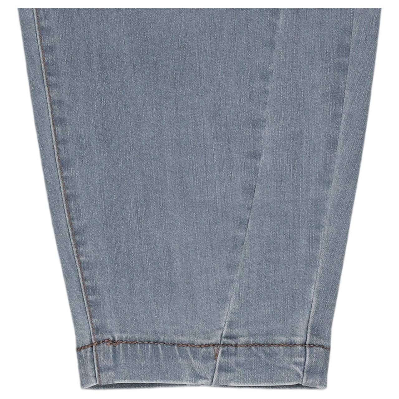 Damen 7/8 Jeans Ballon-F von Buena Vista in Blaugrau verwaschen, Detailansicht vom Saum