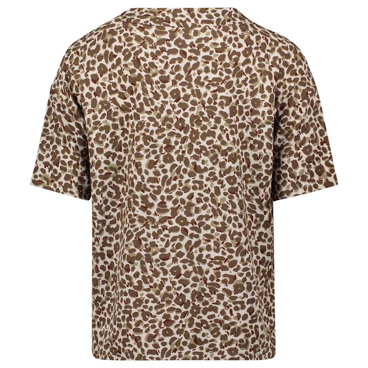 Damen Kurzarm Sweatshirt von Betty Barclay in Beige mit Print, Rückansicht