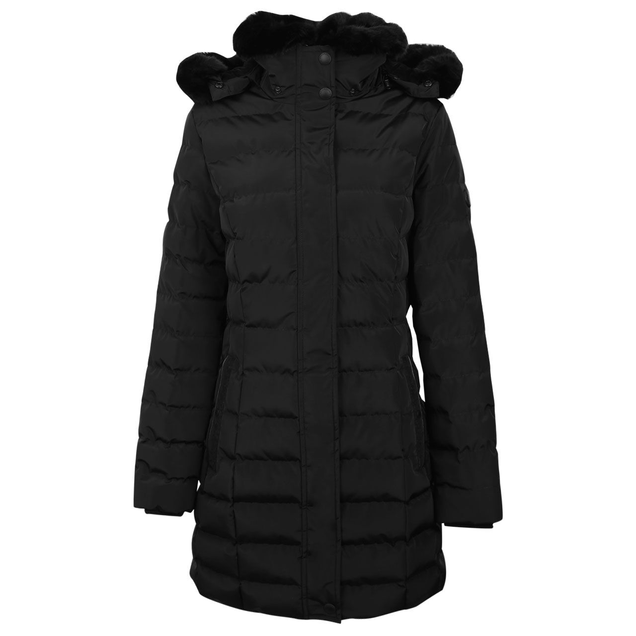 wellensteyn-jacke-mantel-santorinlong-schwarz-vorne Wellensteyn Jacke Santorin Long für Damen in Schwarz