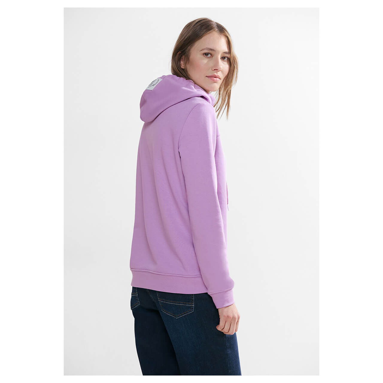Cecil Damen Hoodie Sweatshirt sporty lilac