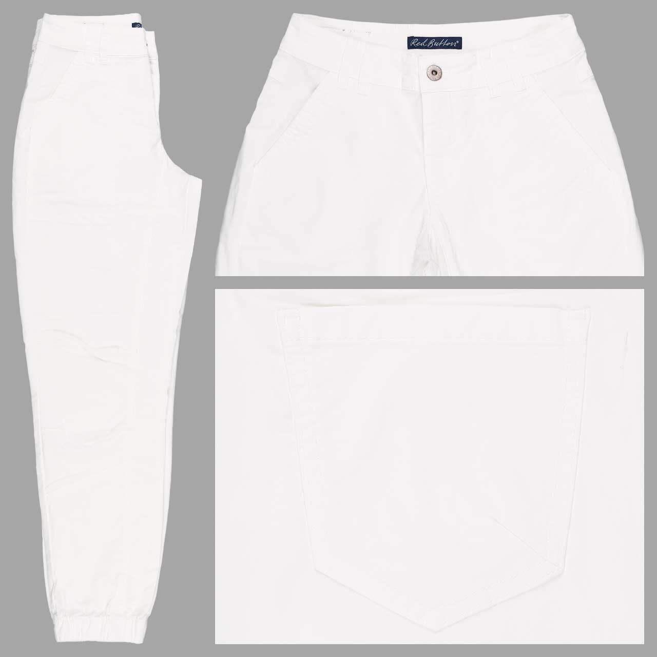 Red Button Joy Colour Jogpants Ankle Jeans off white