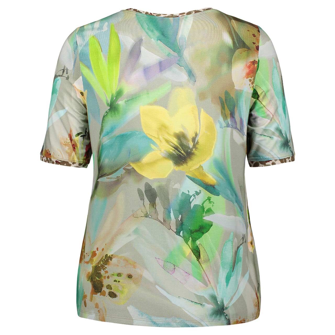 Damen T-Shirt von Betty Barclay in Türkis mit Print, Rückansicht