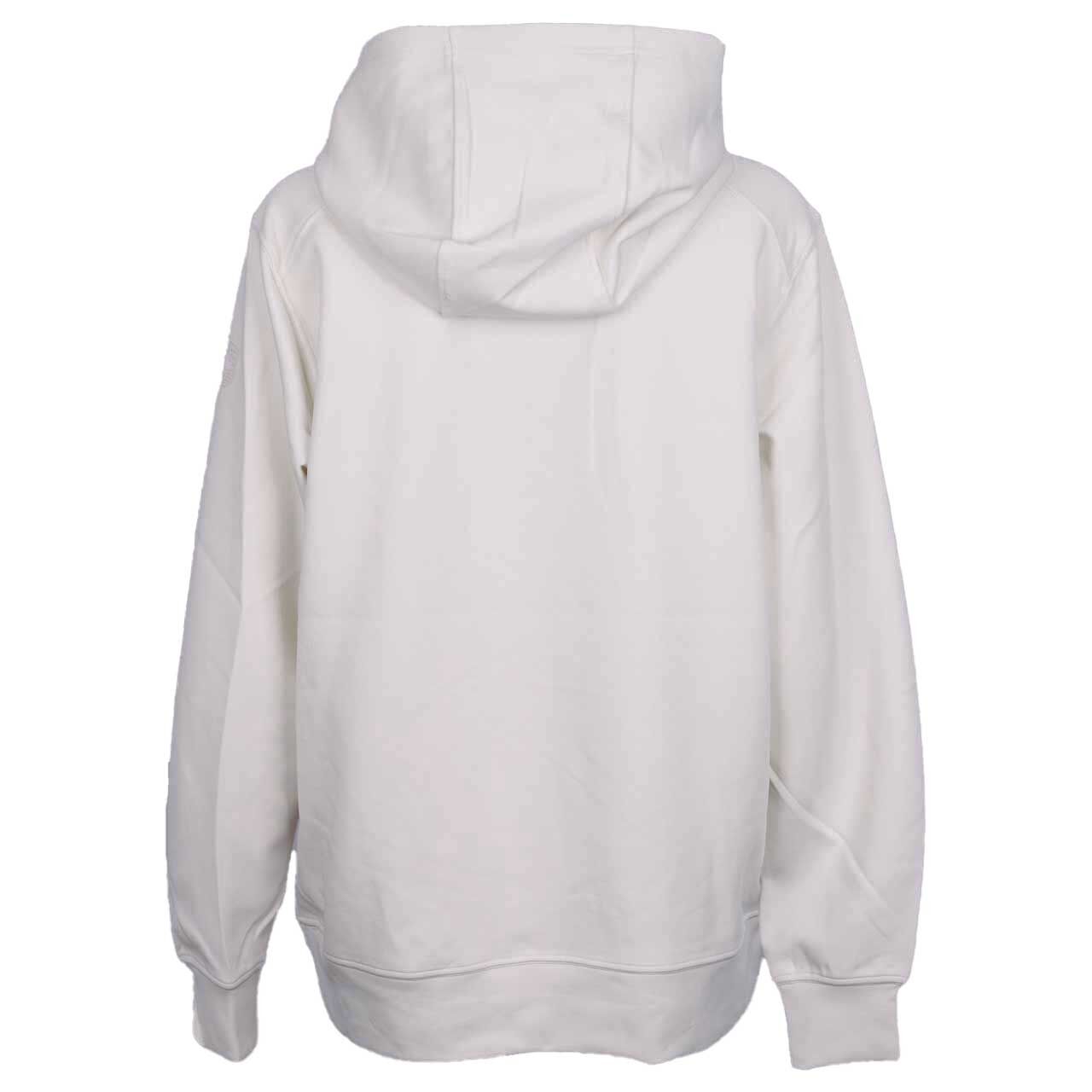 Damen Hoodie Sweatshirt Parcour Lady von Wellensteyn in Cremeweiß mit Print, Rückansicht