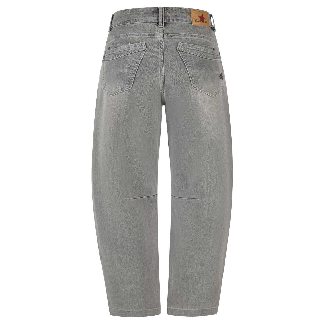 Damenjeans Malibu 7/8 Relaxed Stretch Denim von Buena Vista in Hellgrau angewaschen, Rückansicht