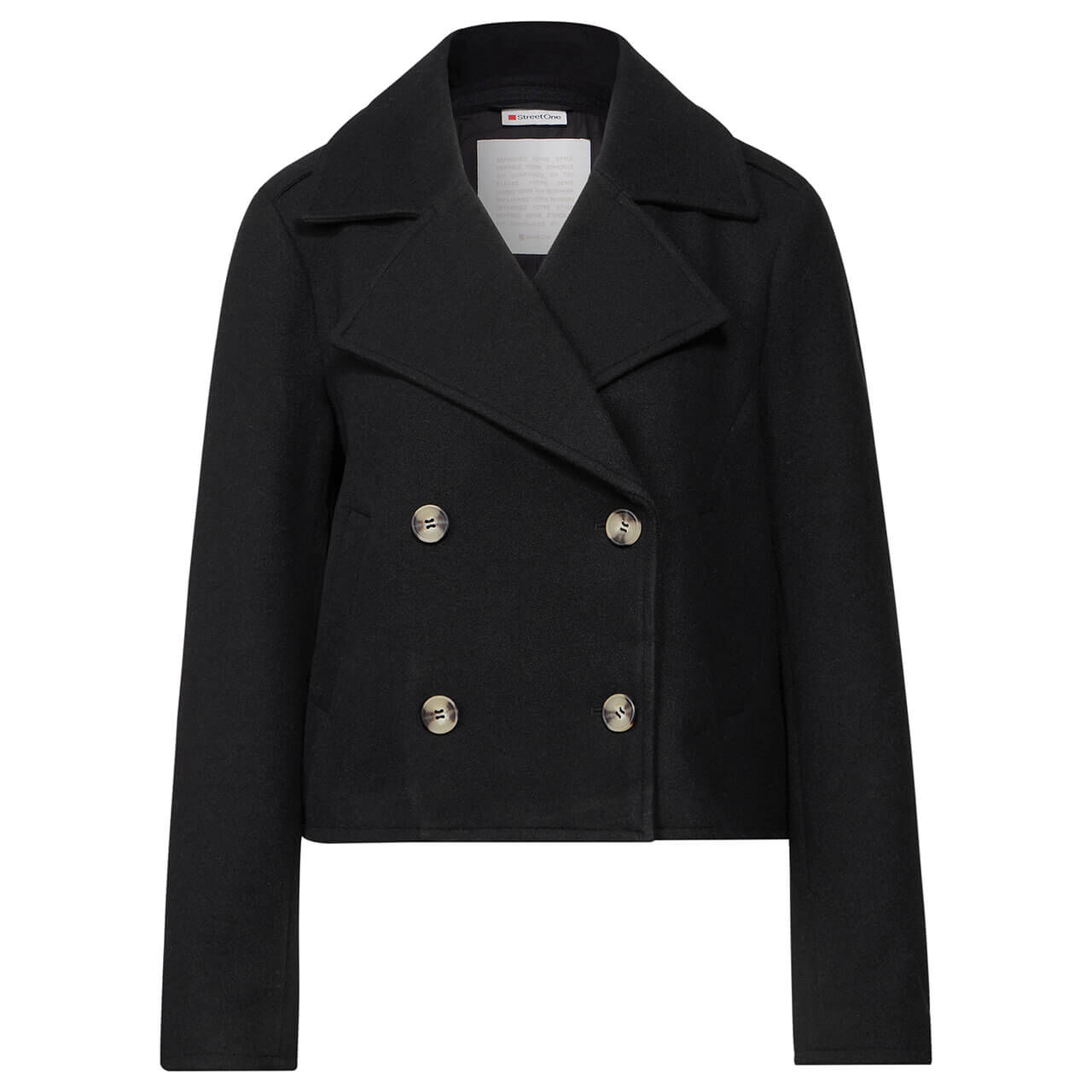 Street One Damen Jacke Short Trench Jacket black 