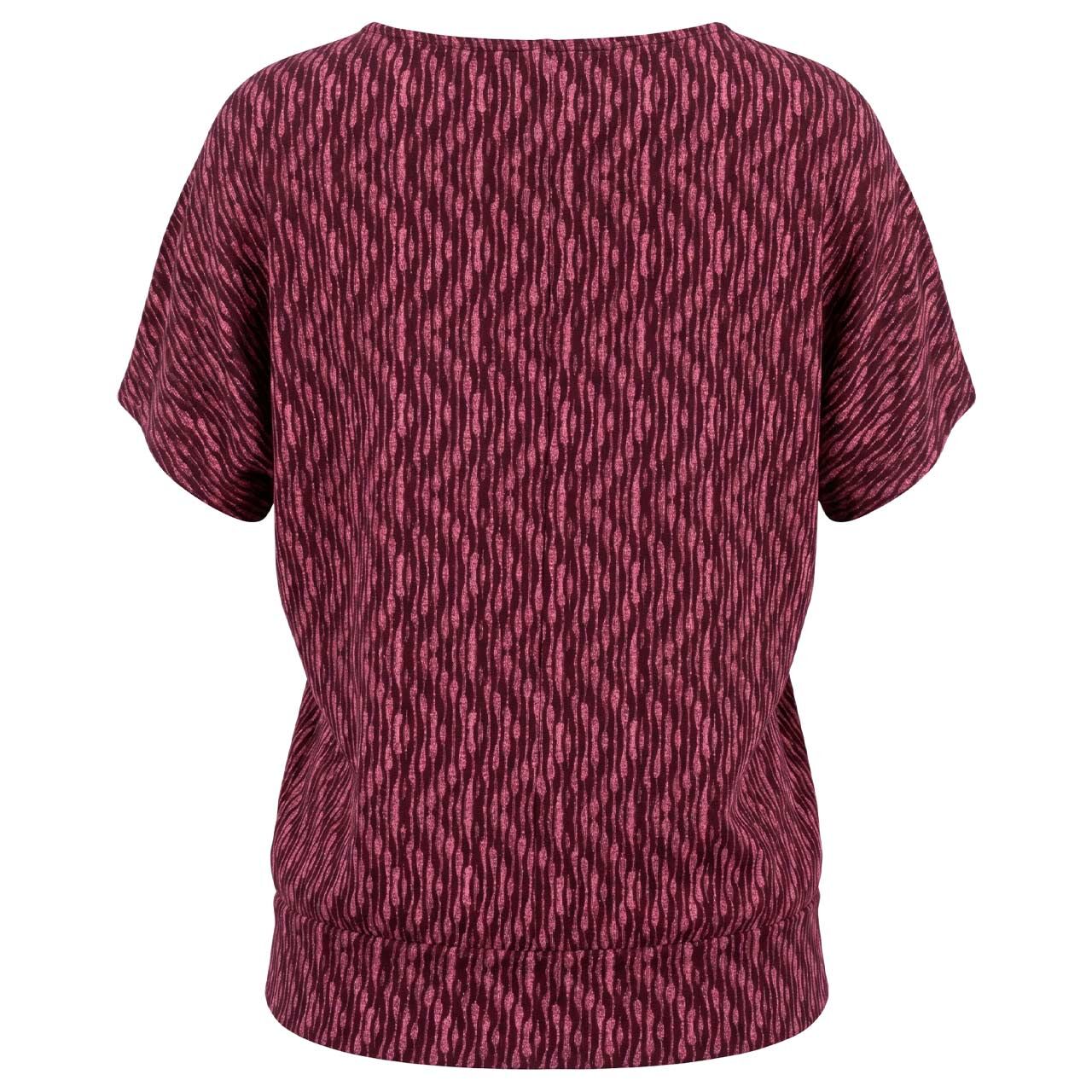 Damen T-Shirt Printed Bottom Cuff von Street One in Pink mit Print, Rückansicht