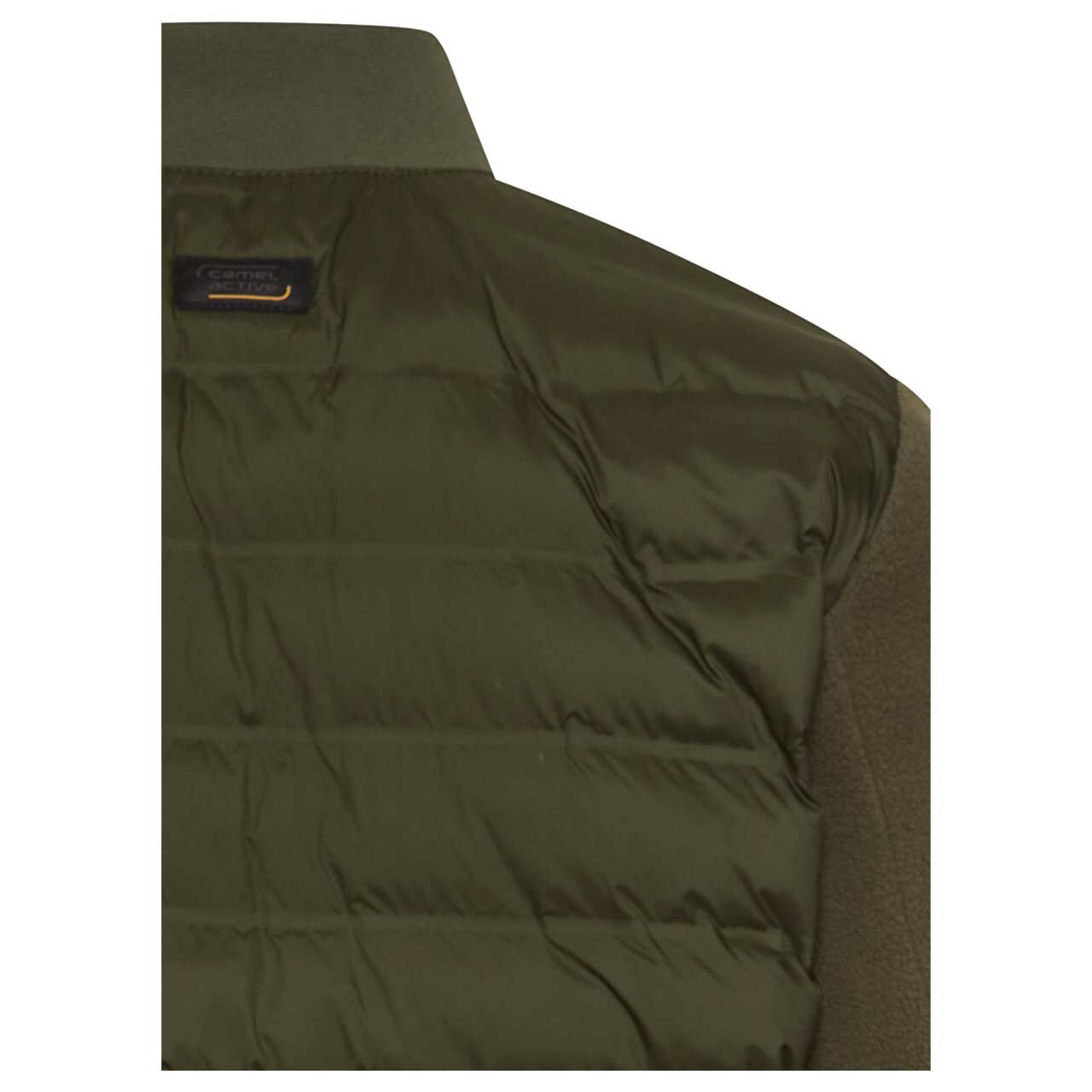 Herren Jacke Blouson von Camel active in Dunkelgrün, detaillierte Rückansicht