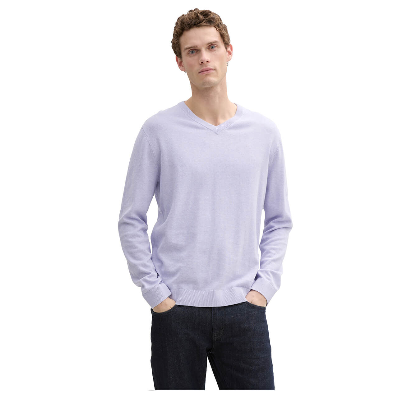 Tom Tailor Pullover V-neck in Flieder kaufen 37100