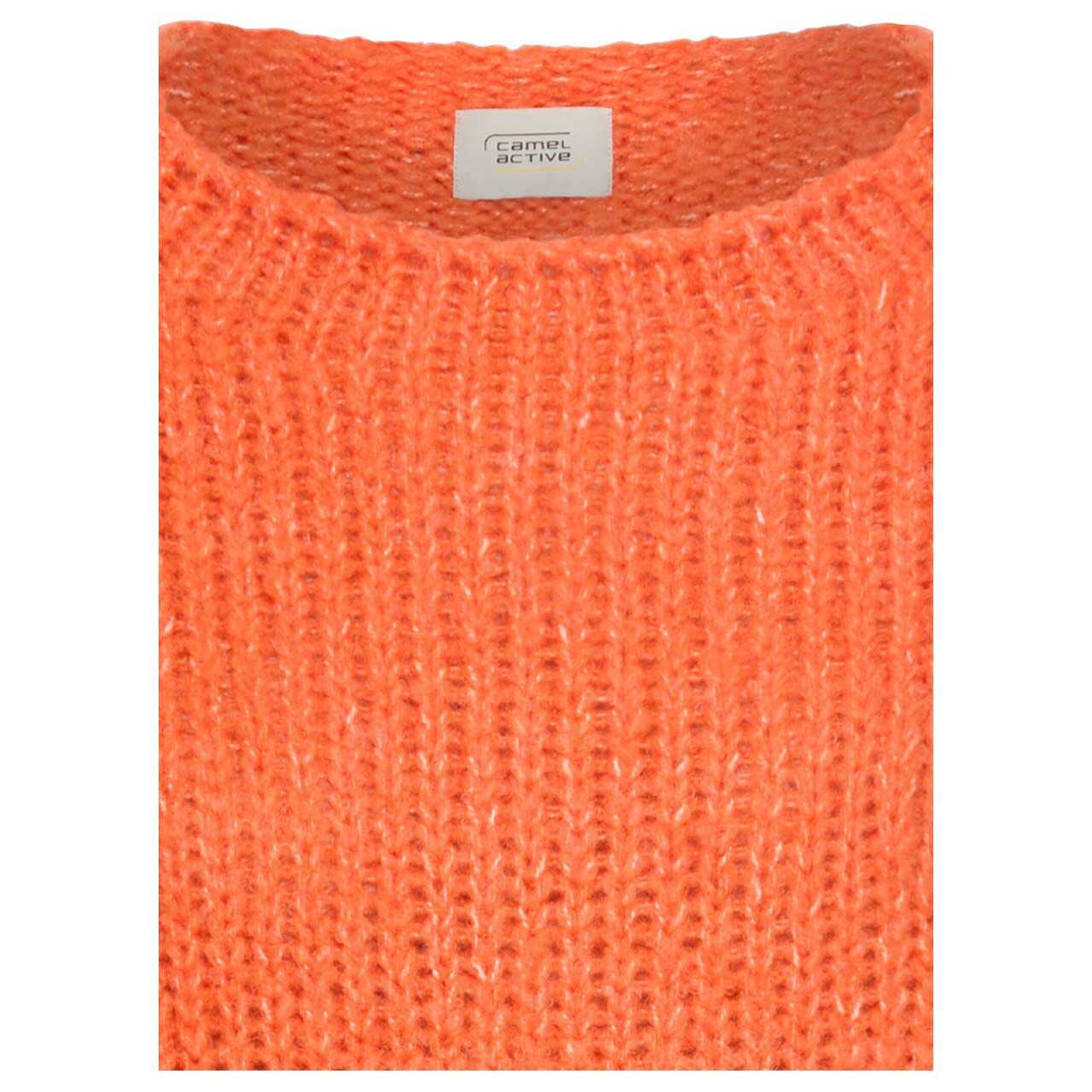 Damen Pullover von Camel active in Orange, detaillierte Vorderansicht
