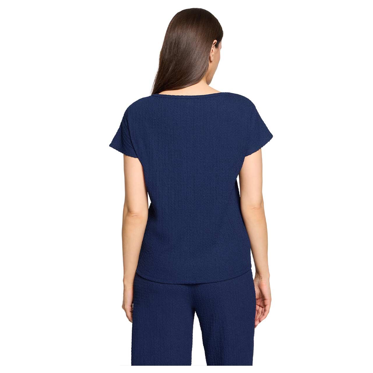 Damen T-Shirt von Betty Barclay in Dunkelblau, Rückansicht am Model