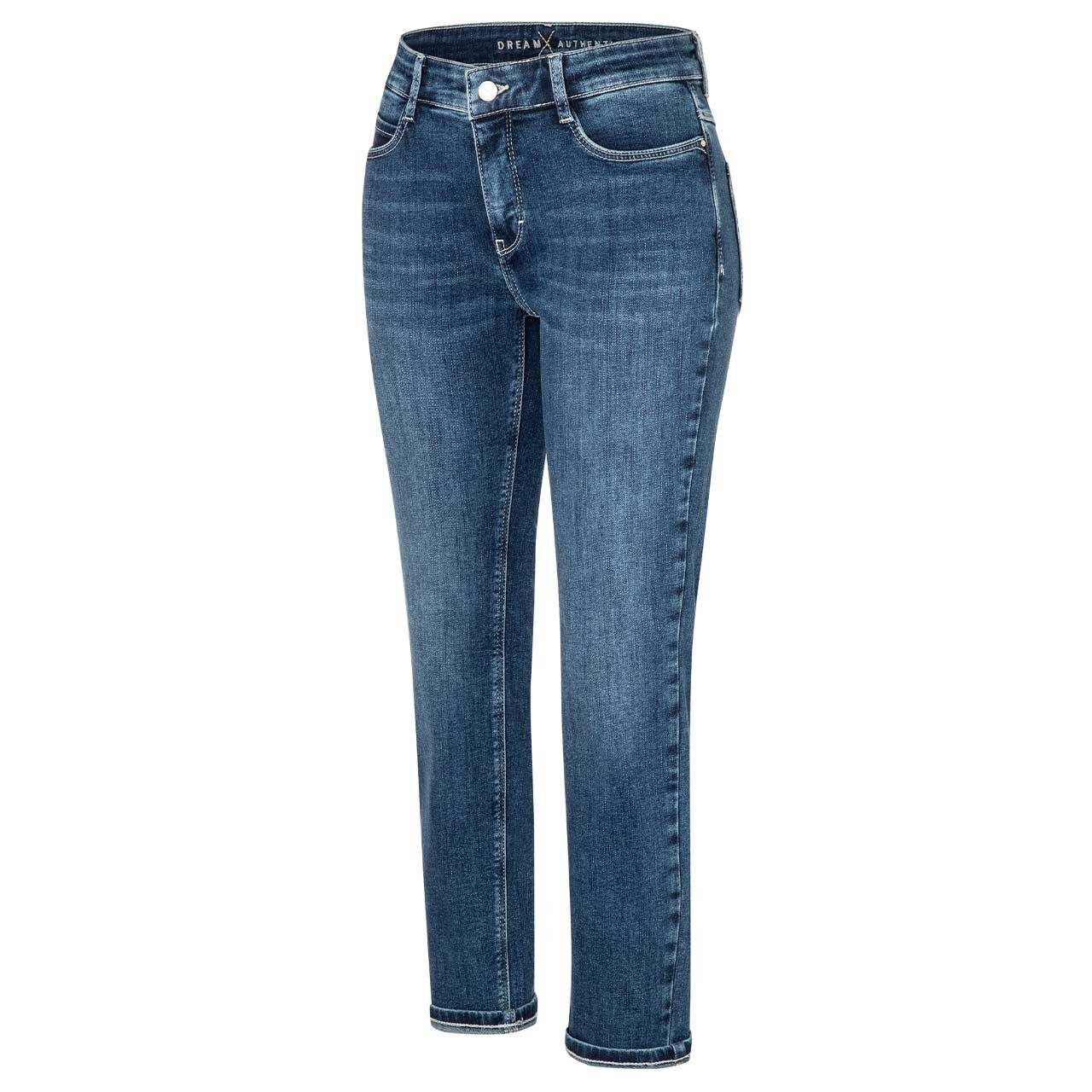 Damen 7/8 Jeans Dream von MAC in Blau angewaschen, Seitenansicht