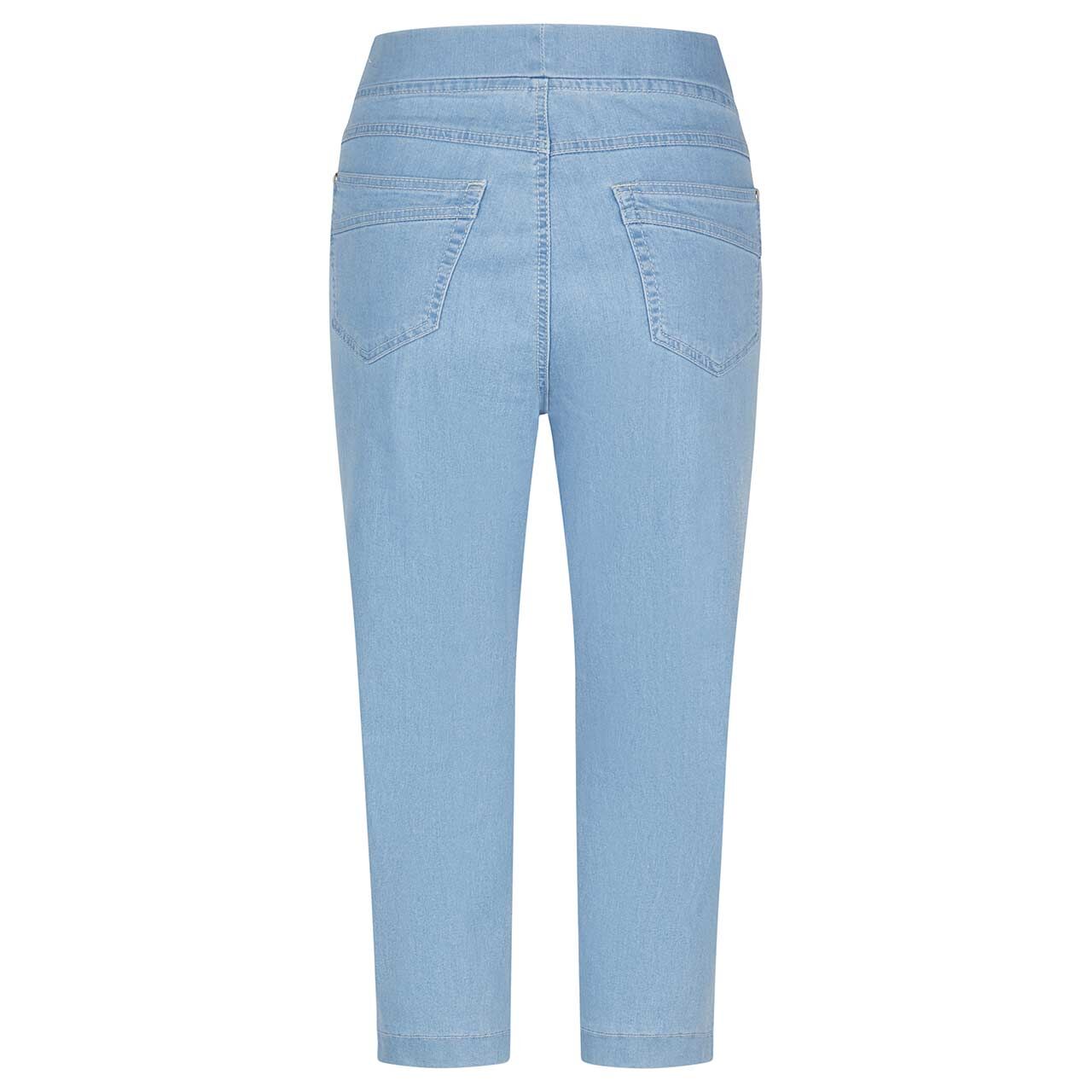Damen 3/4 Jeans Angelika Jump In von Anna Montana in Hellblau, Rückansicht