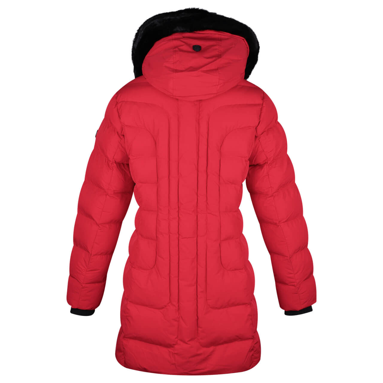 Damen Jacke Belvedere/Belvitesse Long von Wellensteyn in Rot, Rückansicht