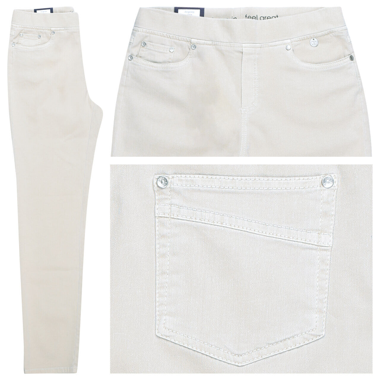 Anna Montana Jeans Angelika Jump in für Damen in Stein, FarbNr.: 105 Anna Montana Jeans Angelika Jump in für Damen in Stein, FarbNr.: 105