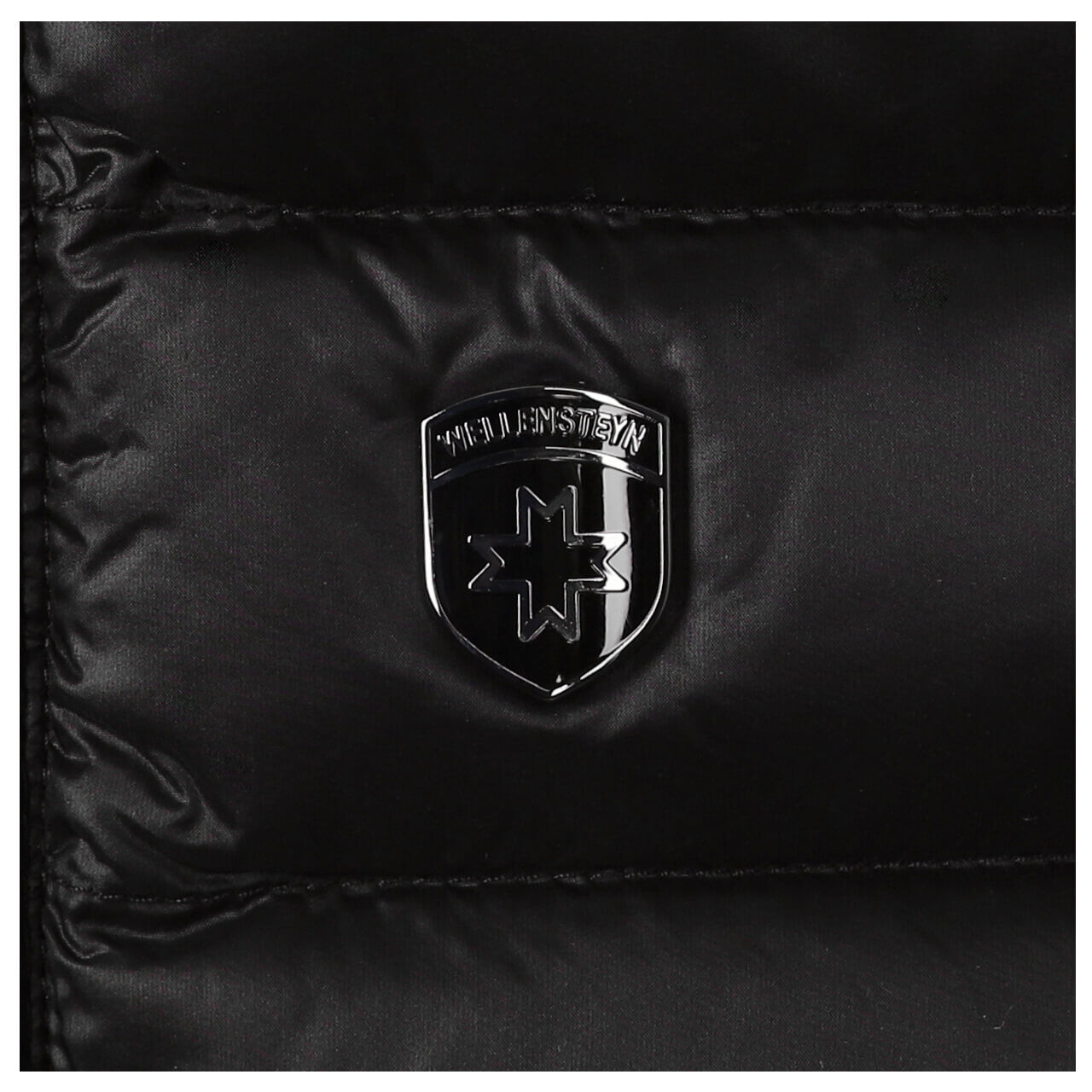 Damen Weste Italy Vest von Wellensteyn in Schwarz, Detailbild vom Logo