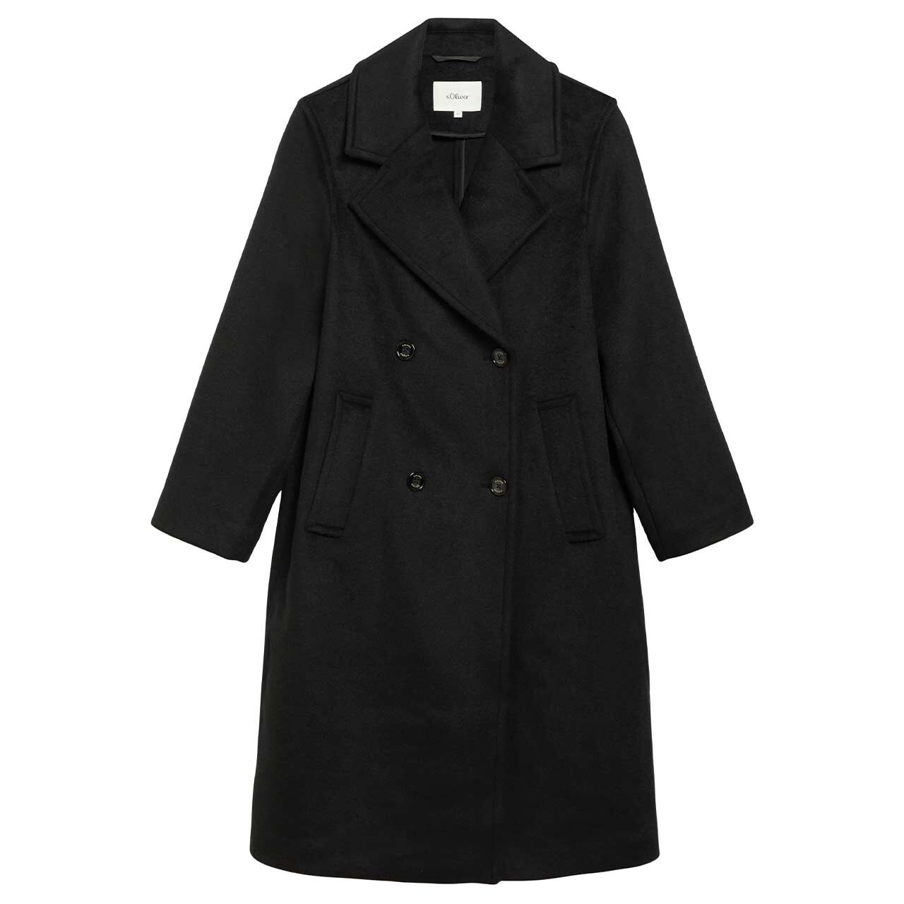 s.Oliver Damen Mantel soft black