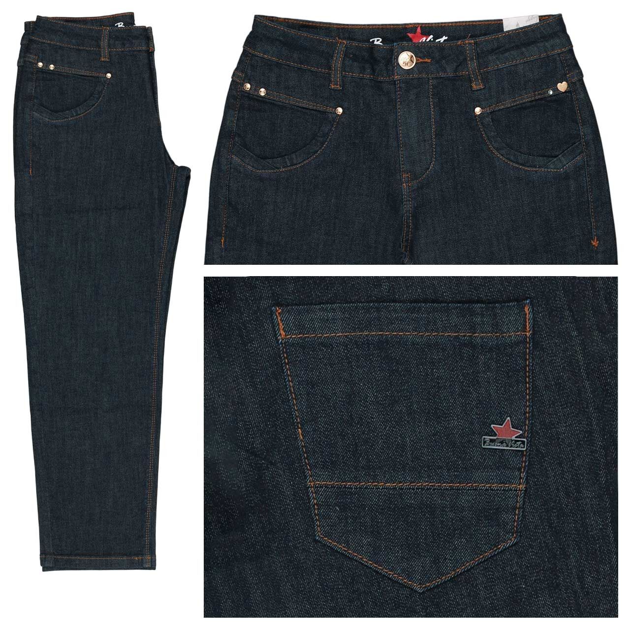 Buena Vista Anna C 7/8 Straight Stretch Denim Jeans raw denim