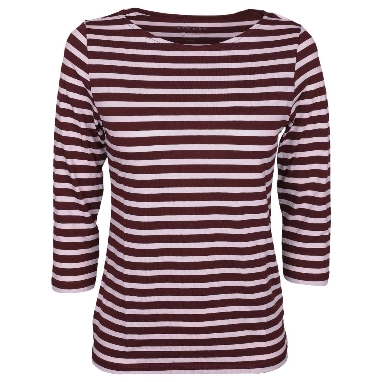 Munich Freedom Damen 3/4 Arm Shirt bordeaux red/rosé