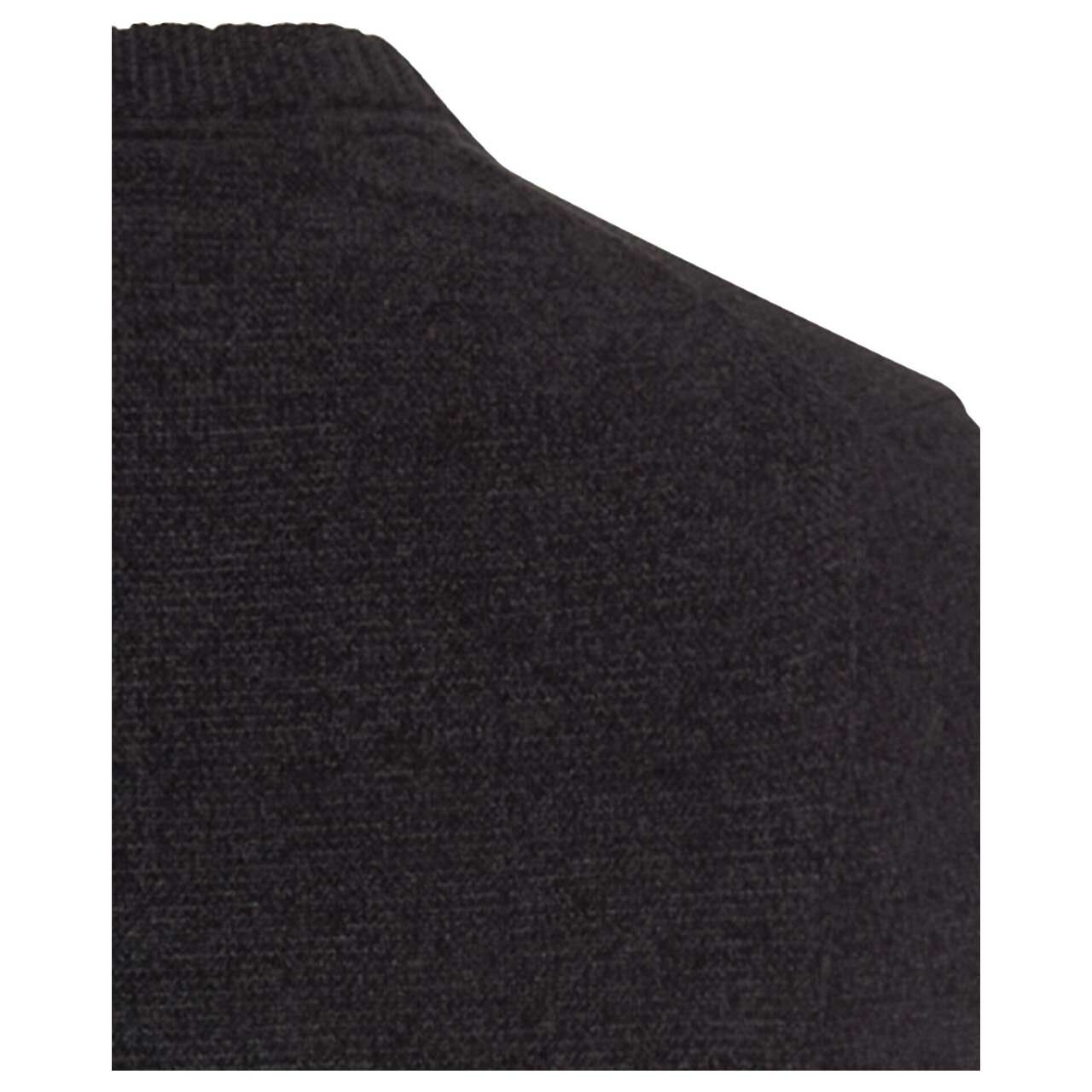 Herren Pullover von Camel active in der Farbe Schwarz meliert, detaillierte Rückansicht