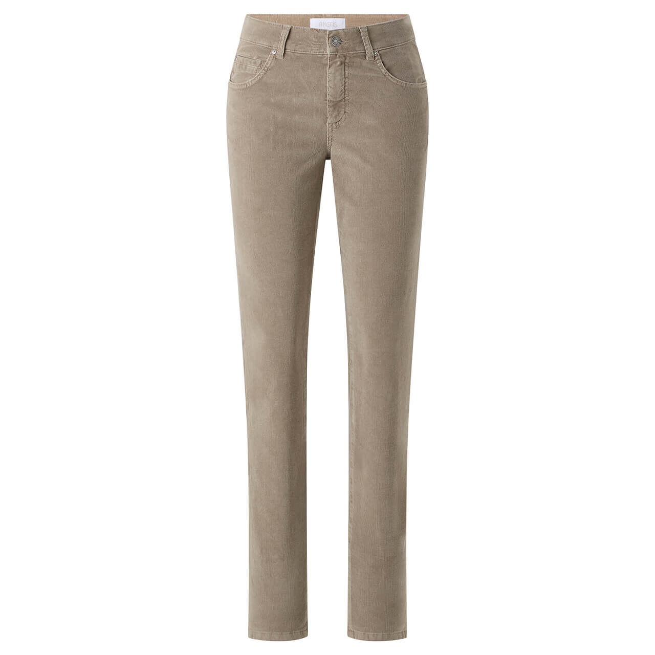 Stretch Damen Cordhose Cici von Angels in Hellbraun, Vorderansicht