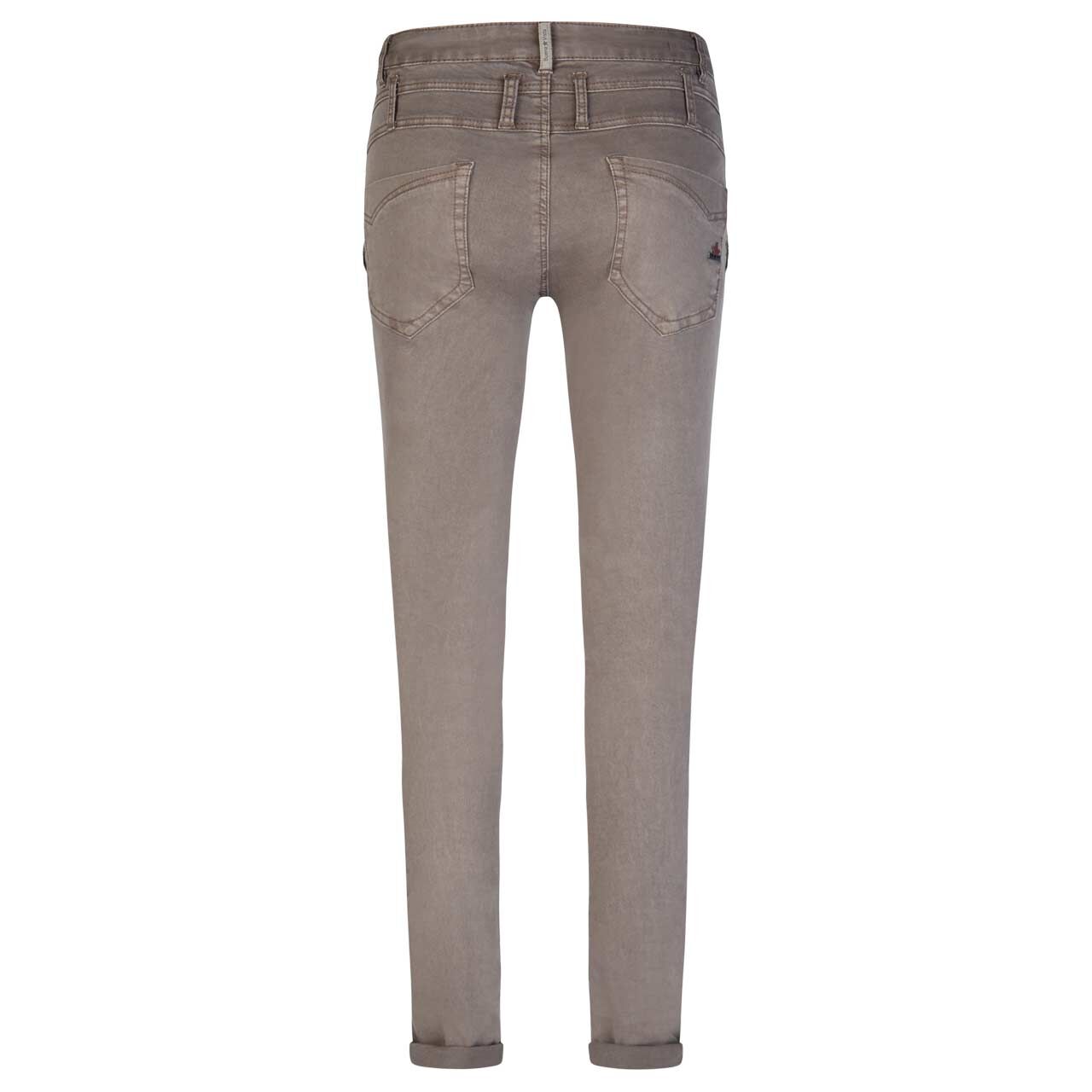 Damen Baumwollhose Florida-Z Stretch Twill von Buena Vista in Braun-Grau, Rückansicht
