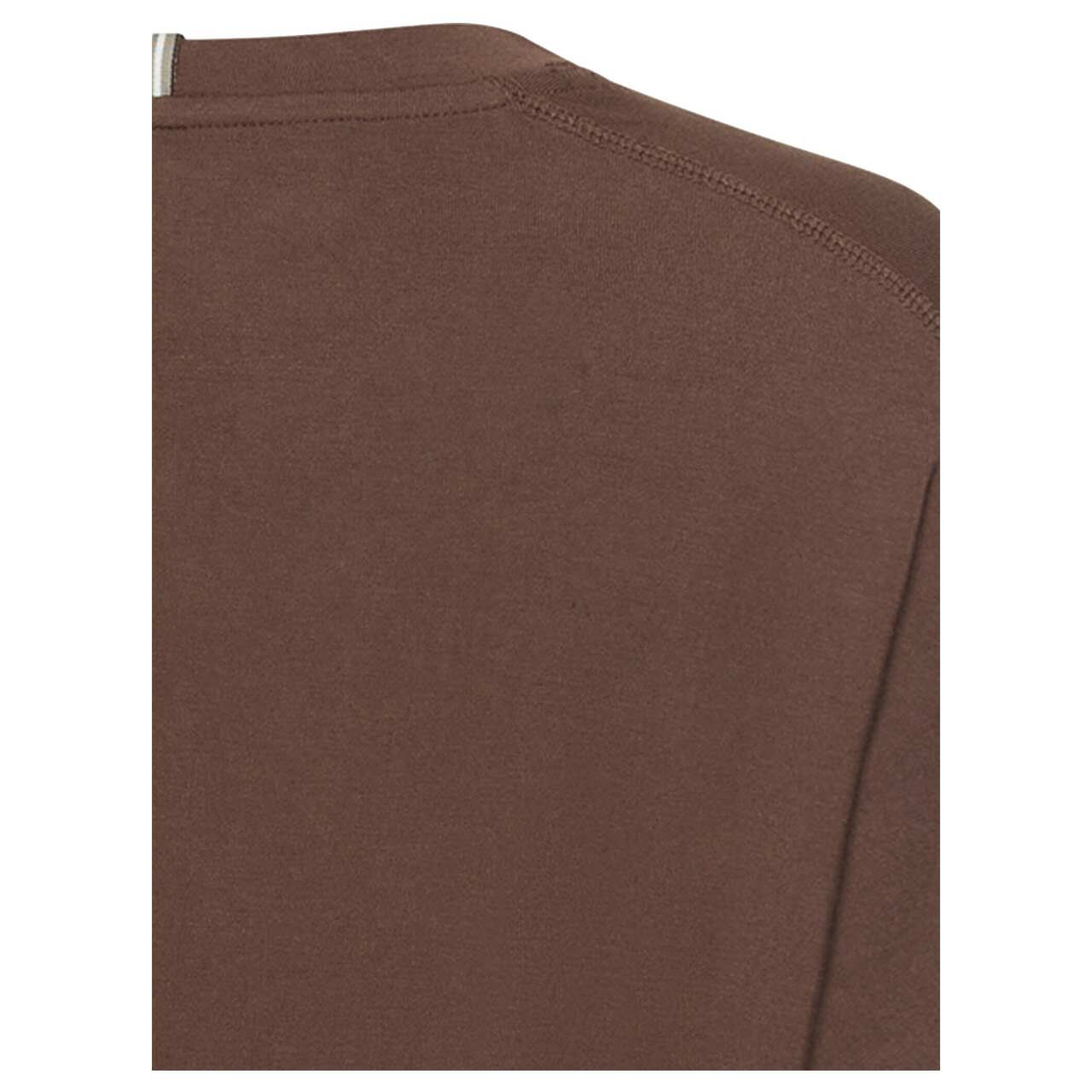 Damen 3/4 Arm Shirt von Camel active in Dunkelbraun, detaillierte Rückansicht