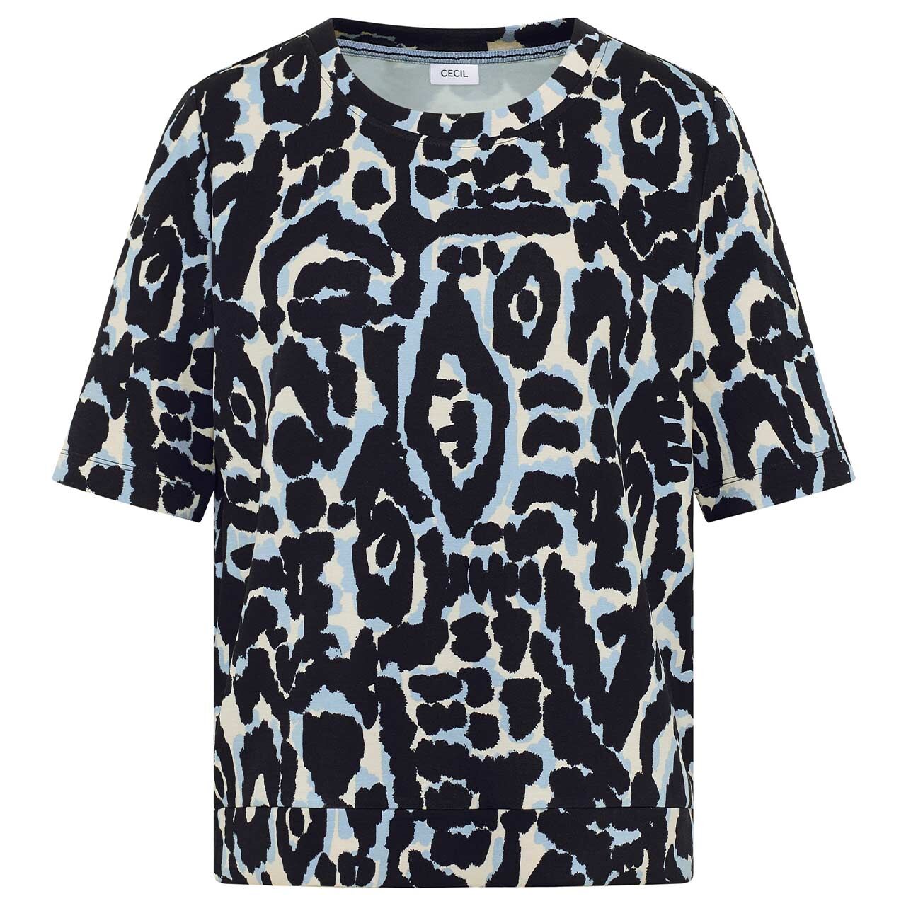 Cecil Damen T-Shirt Soft Touch urban dark blue