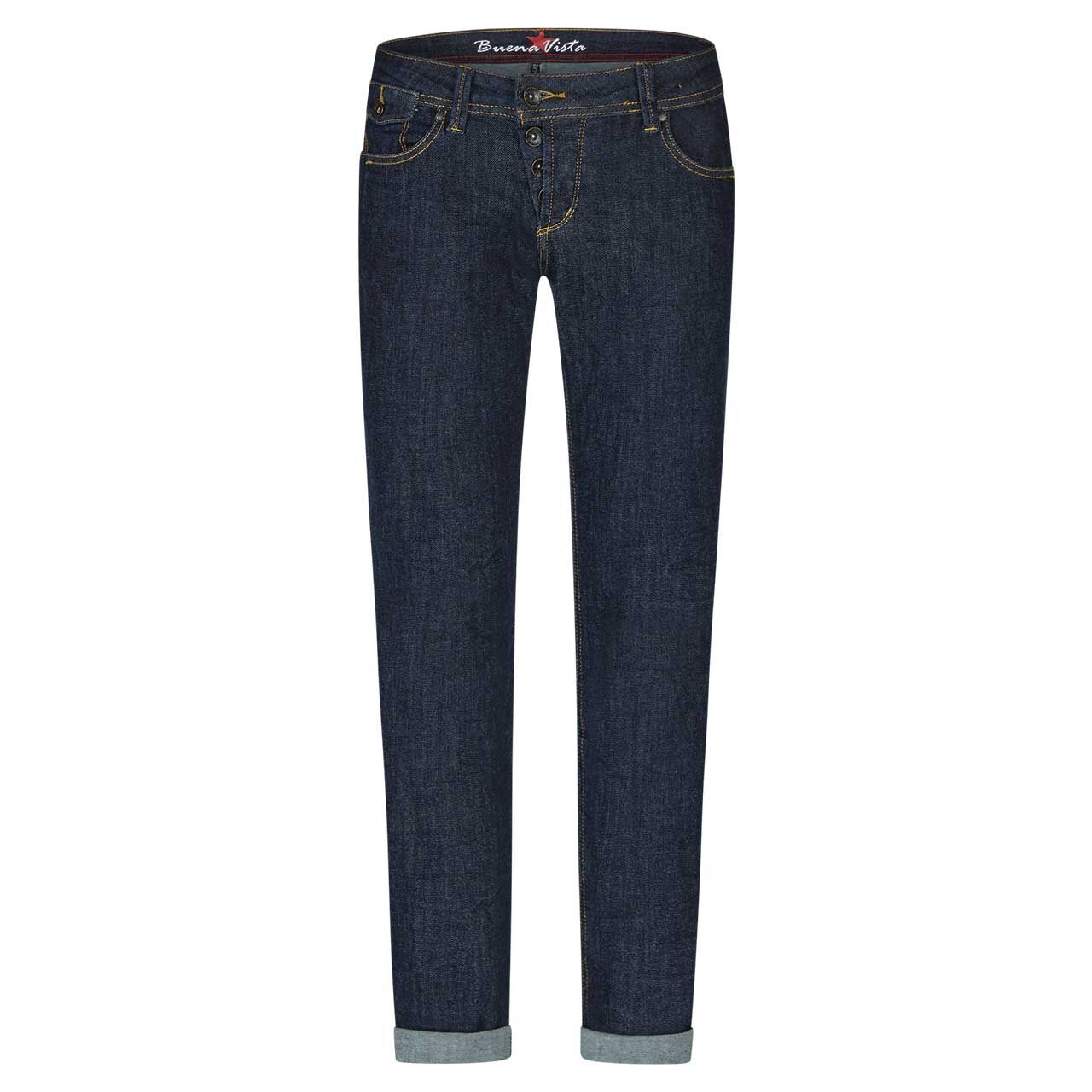 Damenjeans Malibu CC Stretch Denim von Buena Vista in Dunkelblau, Vorderansicht