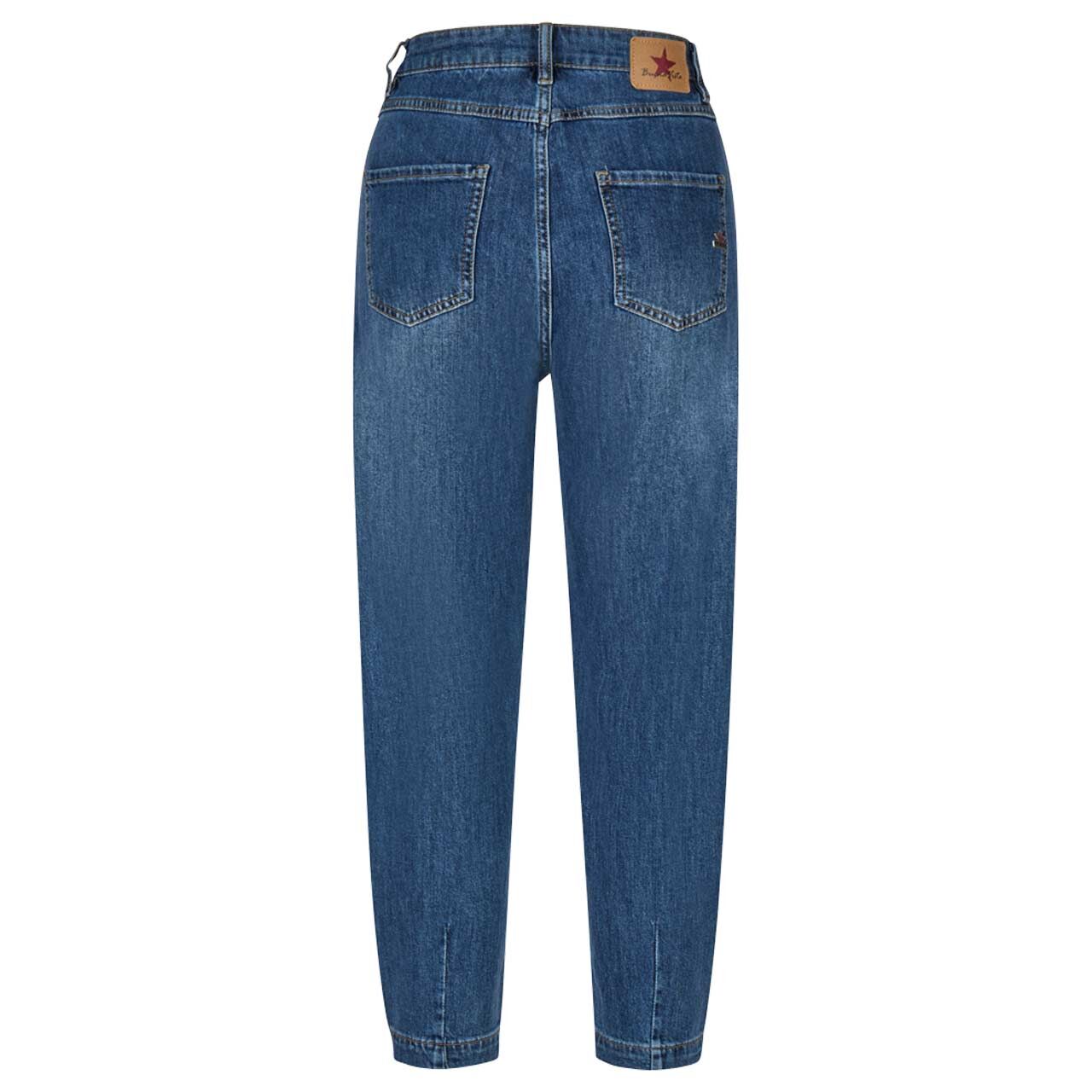 Damen 7/8 Jeans Ballon von Buena Vista in Blau verwaschen, Rückansicht