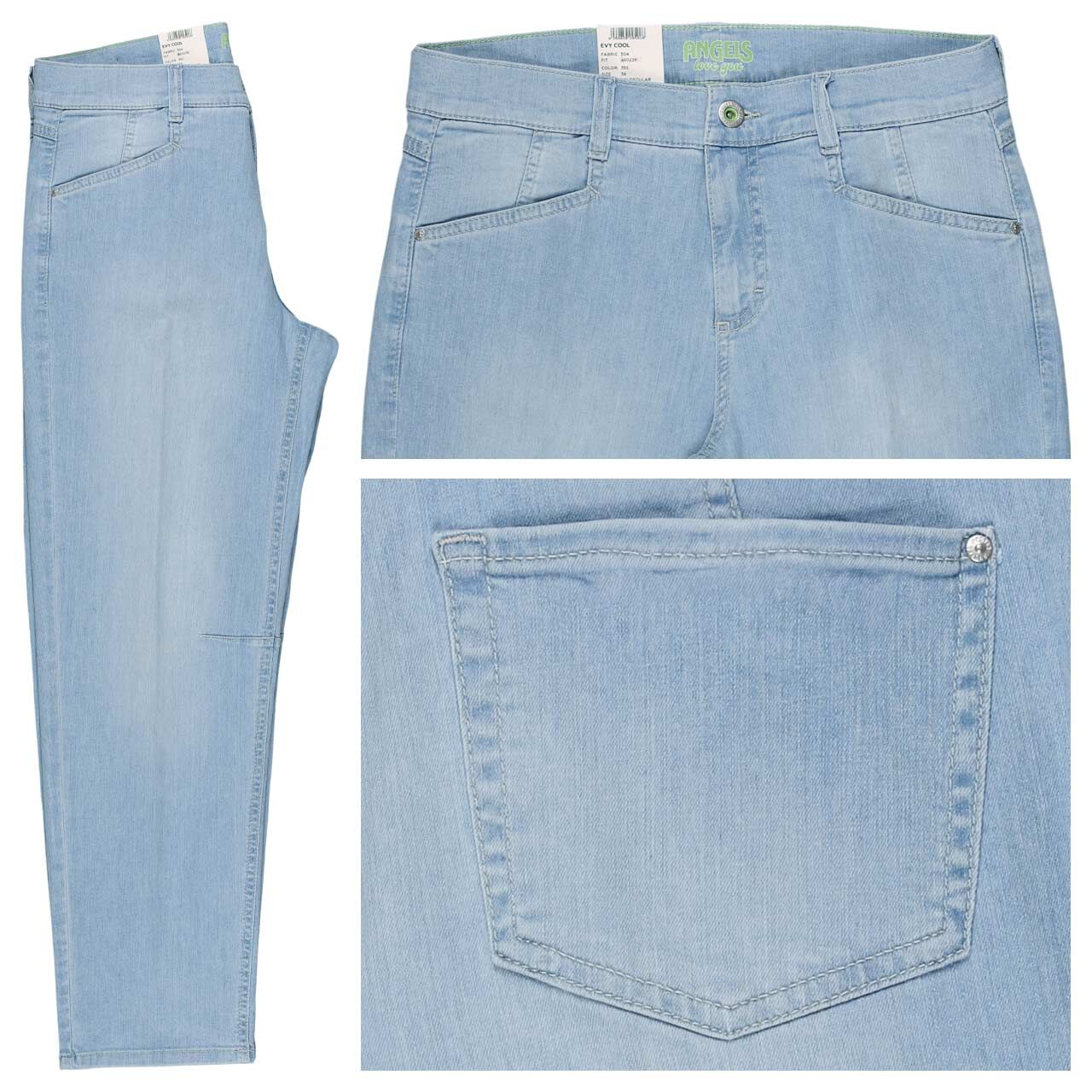 Angels Evy Barrel Ankle Jeans cool bleached blue used