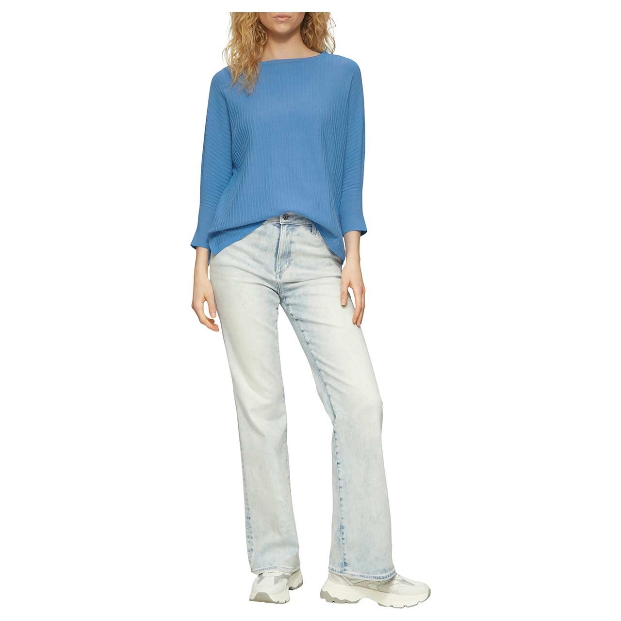 s.Oliver Damen 3/4 Arm Pullover blue
