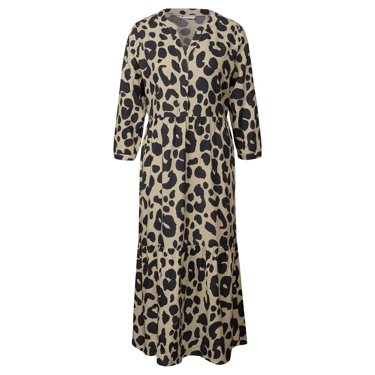 Street One Damen 3/4 Arm Kleid Volant Dress coastal beige
