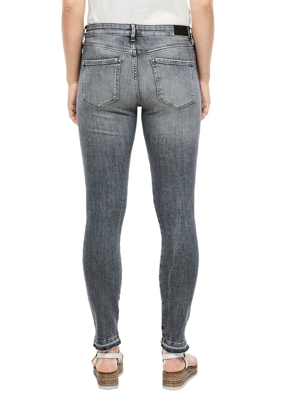 s.Oliver Jeans Izabell Ankle für Damen in Grau verwaschen, FarbNr.: 95Z4