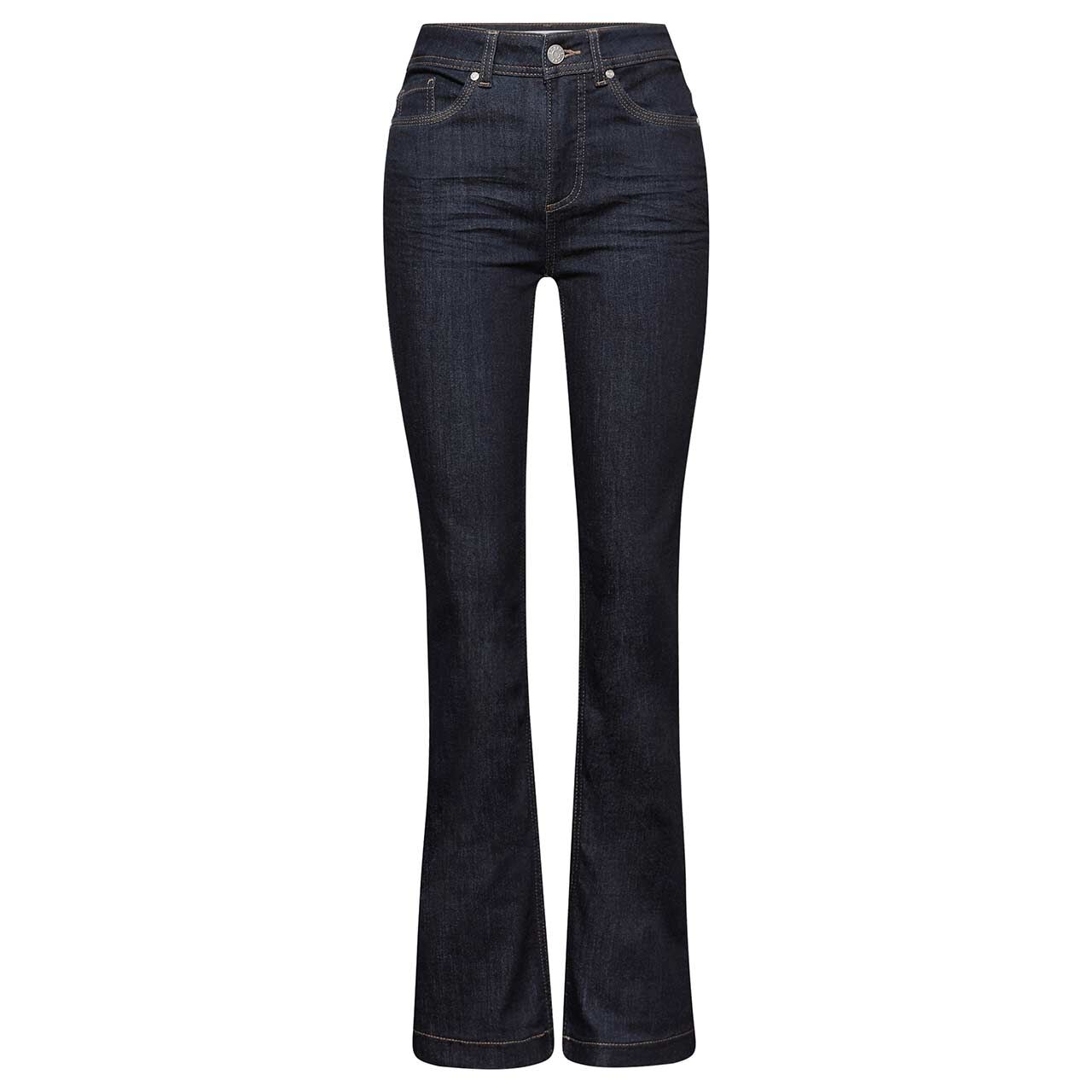 Street One Bootcut Jeans rinsed dark blue