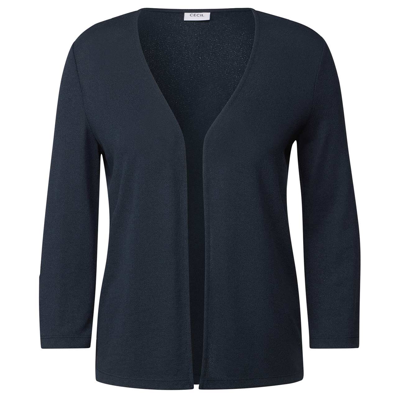 Cecil Damen 3/4 Arm Shirtjacke Open Crepe Jacket universal blue