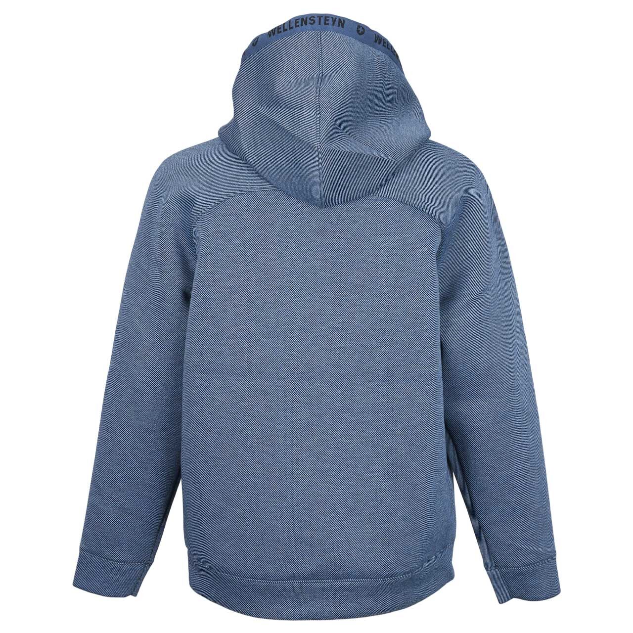 Herren Hoodie Sweatshirt von Wellensteyn in Blau meliert, Rückansicht
