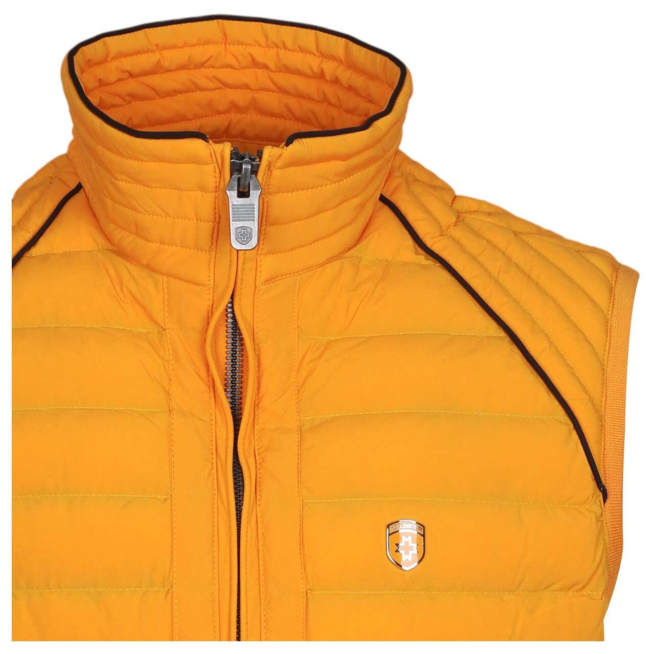 Herren Weste Molecule/MOL Men Vest von Wellensteyn in Gelb, Detailansicht Kragen