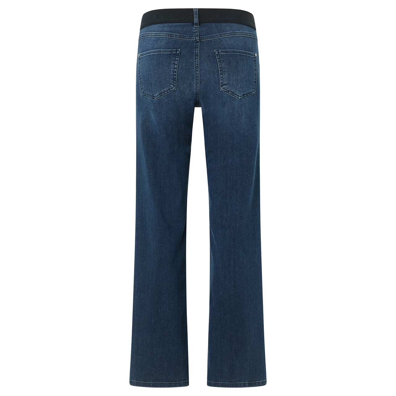 Damenjeans Lara Sporty von Angels in Dunkelblau angewaschen, Vorderansicht
