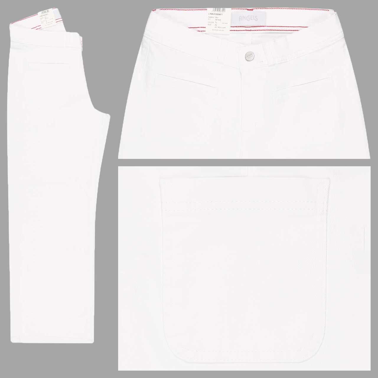 Angels Linn Pocket 7/8 Jeans white