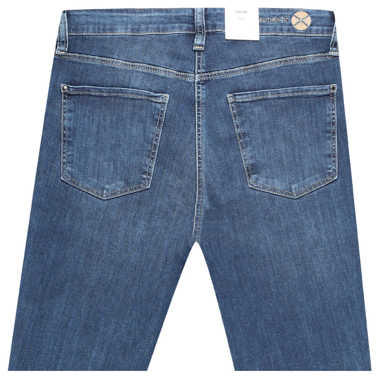 Damen 7/8 Jeans Dream Kick von MAC in Blau angewaschen mit der Farbnummer D526, Rückansicht