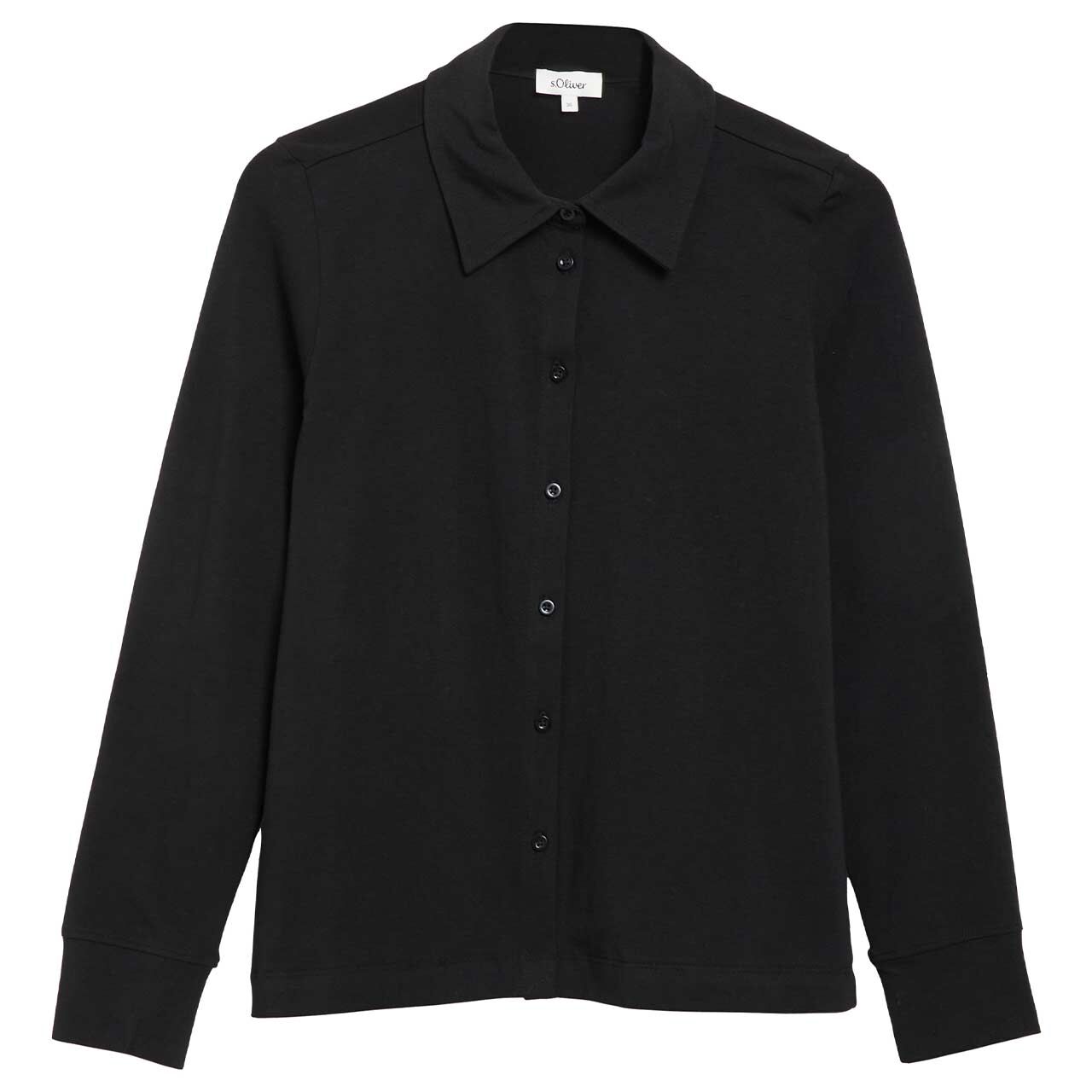 s.Oliver Damen Langarm Bluse clean black
